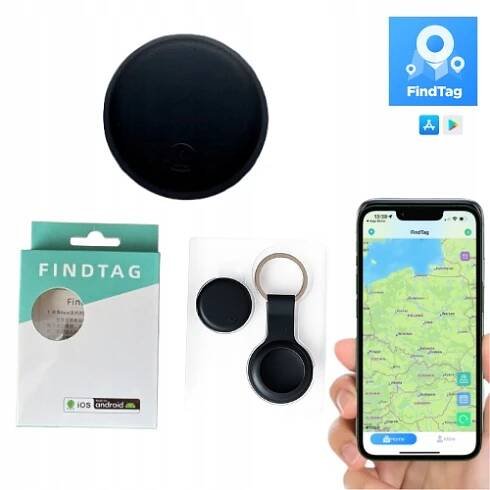 GPS LOKÁTOR PRO KLÍČE PSA KOČKY ZABRAŇUJE ZTRÁTĚ ANDROID + IOS FINDTAG