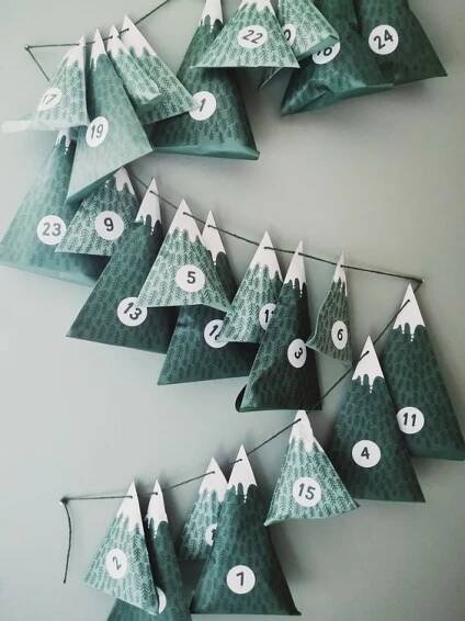 Adventní kalendář Pinterest