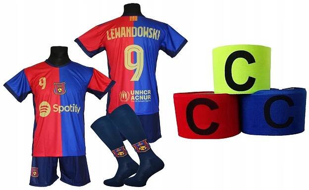 LEWANDOWSKI set sportovní fotbalový dres BARCELONA r 164