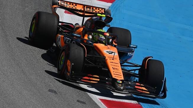 V prvním tréninku na GP Španělska 2025 byl nejrychlejší Lando Norris