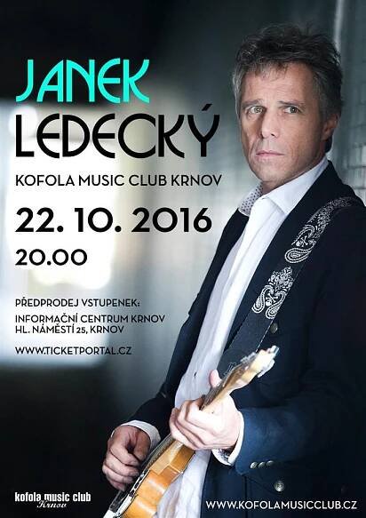 Janek LEDECKÝ + band poprvé v Kofola clubu – Kofola Music Club – Hudební klub s 30 letou historií, kterým prošly hvězdy