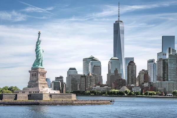New York City, New York skyline.