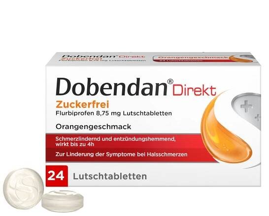 DOBENDAN Direkt zuckerfrei Flurbiprofen 8,75mg Lut