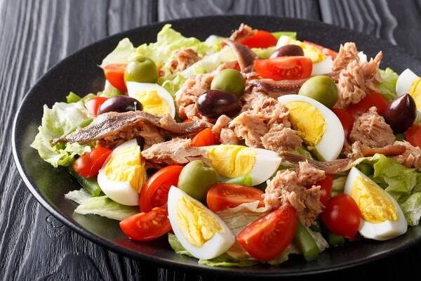 Tuňákový salát, fitness recept 