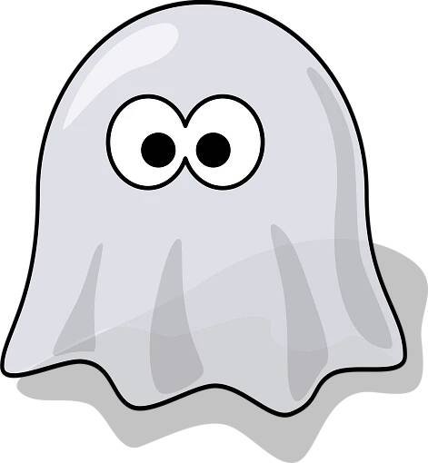 Vektorový obrázek, ilustrační klipart Duch v rozlišení 1772x1920 pixelů zdarma ke stažení, Halloween vektor do vašich dokumentů