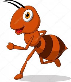 Stáhnout - Vektorové ilustrace roztomilé mravenec Cartoon běží — Ilustrace