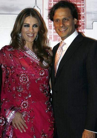 Elizabeth Hurley and Arun Nayar at a Breast Cancer Awareness event.