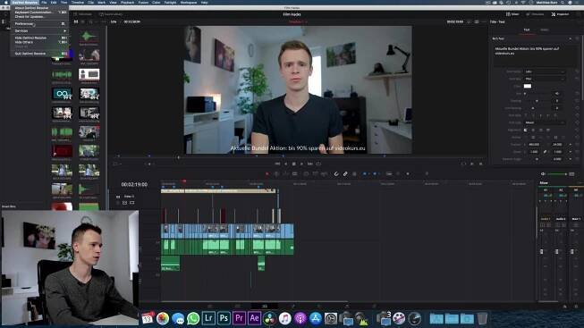 DaVinci Resolve: Práce s anglickým uživatelským rozhraním