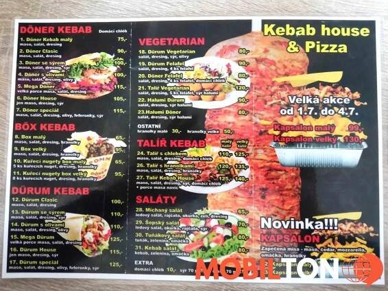 Kebab House Příbram - Náměstí J. A. Alise 150 - restaurace v náměstí j. a. alise 150