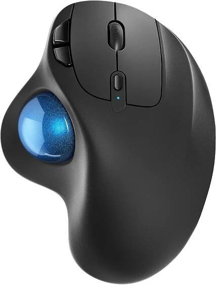 Bezdrátová ergonomická myš - Nulea M501 - modrá - Vstupní zařízení k PC