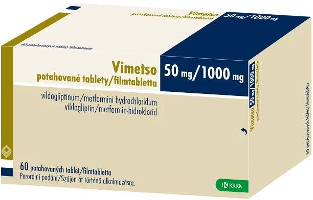 Vimetso 50MG/1000MG, potahovaná tableta | Krka