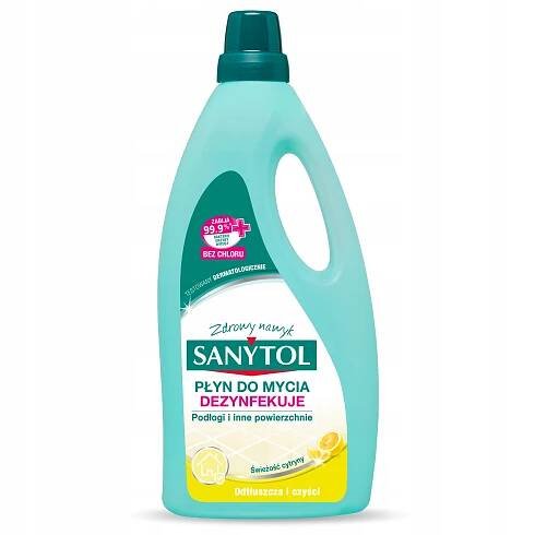 SANYTOL Univerzální prostředek na mytí podlah Citronová podlaha 1L