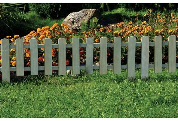 Mini zapichovací plot 120 x 30/45 cm nakoupit u OBI