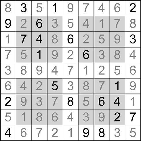 Sudoku Hyper - zábavný typ sudoku pokročilejší luštitele Vám rádi vytvoříme na míru