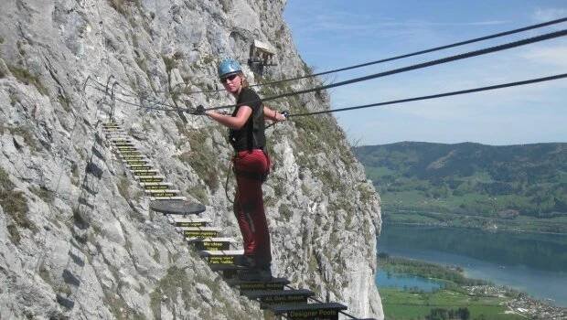Drachenwand 1060m.n.m. (Dračí stěna) Drachenwand na lávce