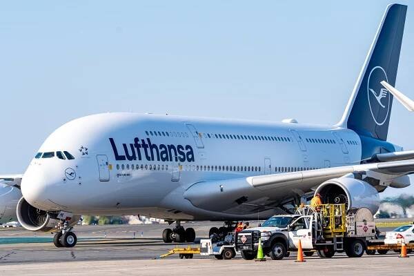 Lufthansa A380 Return to Service Boston-3