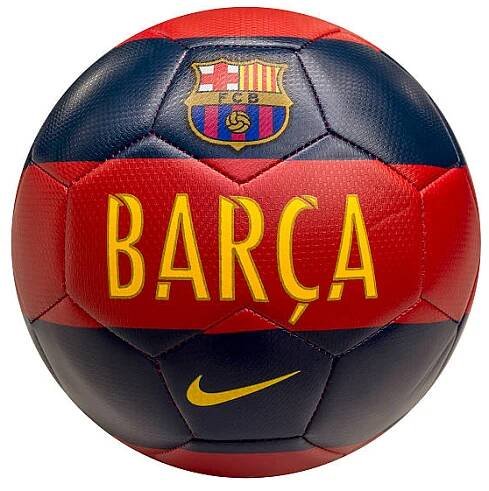 Fotbalový míč FC Barcelona stock fotka
