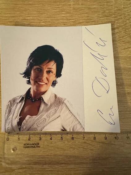 EVA DOSTÁLOVÁ ZPĚVAČKA AUTOGRAM S FOTOGRAFIÍ