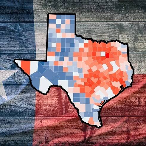 Texas: Map Reveals Counties Where Population Is Surging