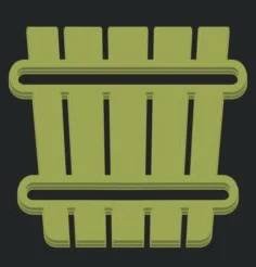 Ikona kbelíku zelené sauny izolovaná na černém pozadí. Grafická animace pohybu videa 4K. — Stock záběr