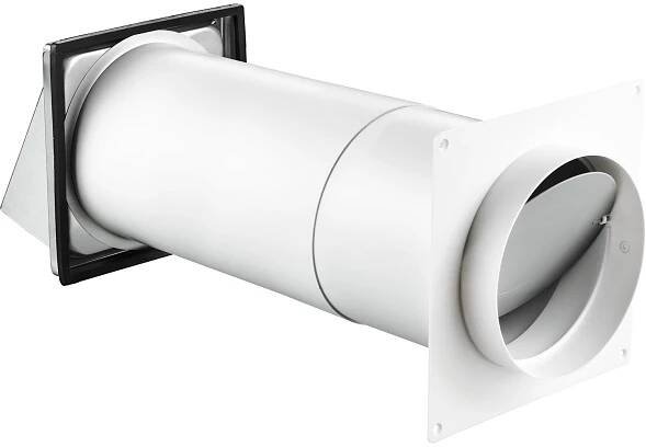 VLC Teleskopická ventilační sada, nerezová mřížka, 300-500 mm, pr. 150 mm