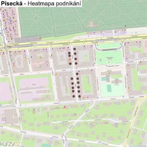 Písecká - mapy | Kurzy.cz