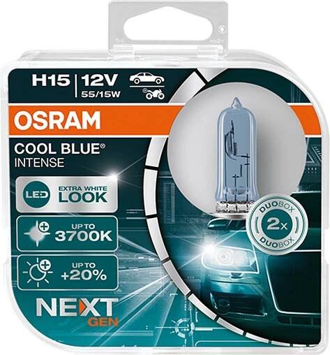 Osram Cool Blue Intense 64176CBI-HCB H15 PGJ23t-1 12V 15/55W od 1 472 Kč - Heureka.cz