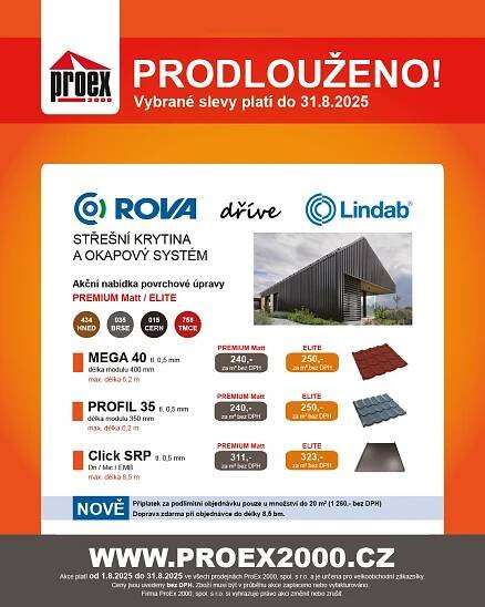 PRODLUŽUJEME! Produkty ROVA výhodněji až do konce sprna | ProEx 2000