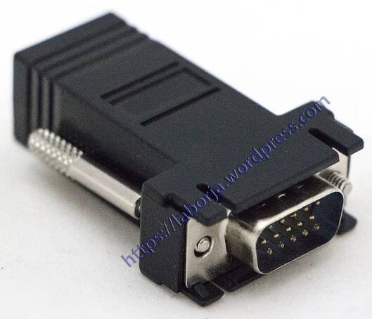 VGA Male To Lan RJ45 Ethernet