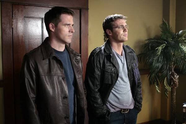 Hvězdná brána - Rodinná pouta - Z filmu - Ben Browder, Michael Shanks