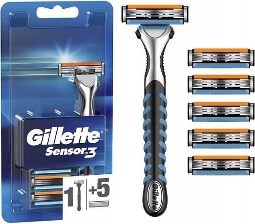Gillette Sensor3 + 6 ks hlavic