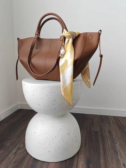 Shopper bag camel - GRAPES collection