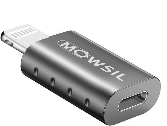 Mowsil Lightning Male  to USB C Female Adapter for iPhone OTG