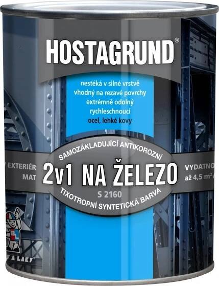 Barvy a laky Hostivař Hostagrund S2160 0840 červenohnědá 0,6L