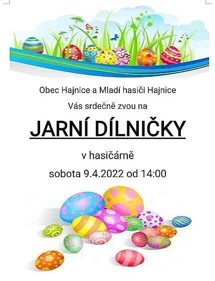 Jarní dílnička v Hajnici