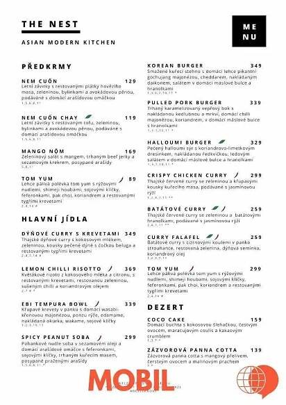 The Nest - Nové Město - asijská restaurace fusion v nové město