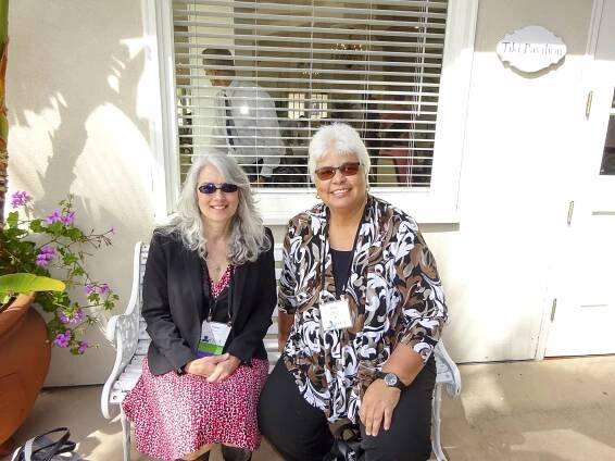 Terrie Fejarang, Guam CEDDERS Associate Director (right), met with Connie Stevens from the Wisconsin Sound Beginnings Program, met during the Annual EHDI Conference held in San Diego, California on March 14-15 to discuss the possibility of her program using some video clips from the Guam EHDI website.