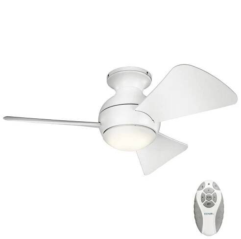 Elstead Kichler KLF-SOLA-34-WHT-LED Stmívatelný stropní látor SOLA 10W/230V IP23+DO 
