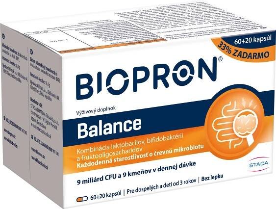 BIOPRON Balance 60+20TBL 1×80 cps, výživový doplnok