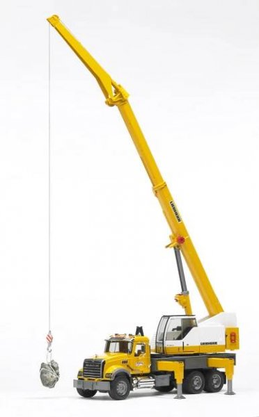 Bruder 02818 MACK Granite s jeřábem Liebherr - Svět Bruderu