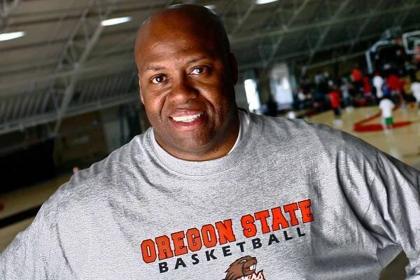 Craig Robinson head basketball coach at Oregon State University poses for a photo on July 15, 2008 in Los Angeles, California.