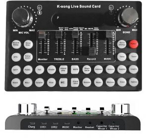 Amazon.com: Audio Mixer, Mini Sound Dj Mixer Board,Universal Voice Changer  External Live Sound Card with 18 Sound Effects for Karaoke Singing for  Phone Laptop Computer，Gaming Live Streaming : Musical Instruments