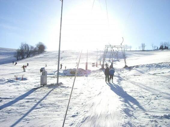 Olešnice v Orlických horách - Ski areál - sjezdovky a sníh