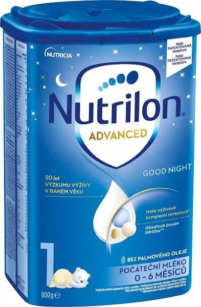 Nutrilon 1 Advanced Good Night počáteční kojenecké mléko 6× 800 g, 0+