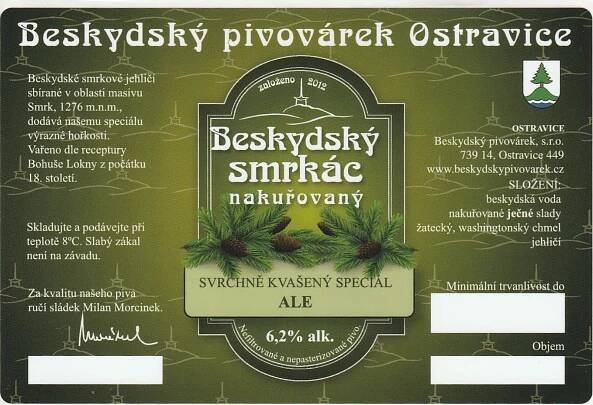 Ostravice - Pivní etikety
