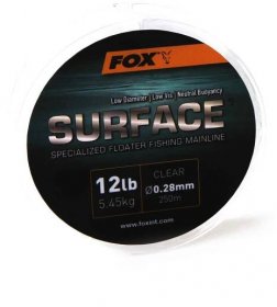 FOX plovoucí vlasec Surface Floater Mainline - Clear Na Soutoku