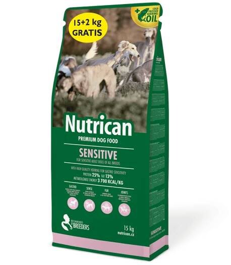 Nutrican with Sensitive 15 kg + 2 kg | SrovnejLeky.cz