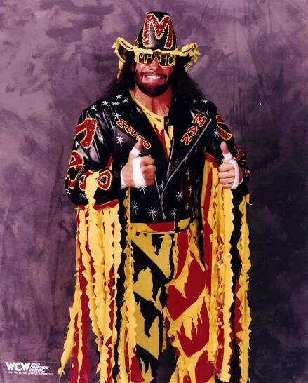 'Randy Savage, The Iconic American Wrestler in the ring' Wallpaper