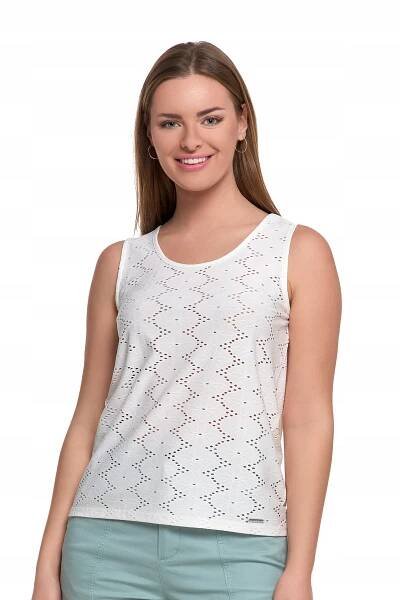 Dámská halenka bez rukávů Top Elegantní Boxerka Tričko MORAJ S Značka Moraj