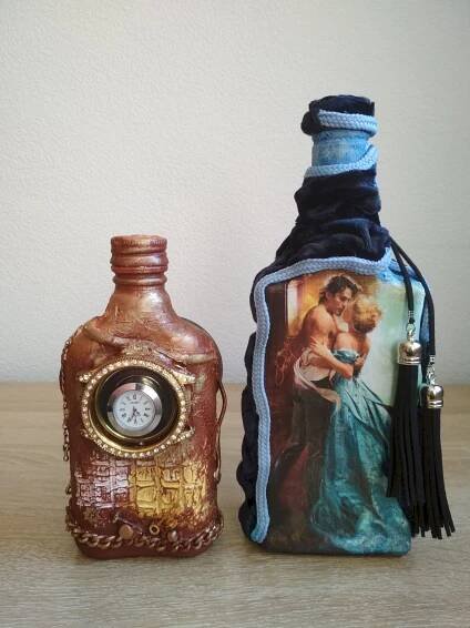 Decorated bottles - Handmade Craft Marketplace
